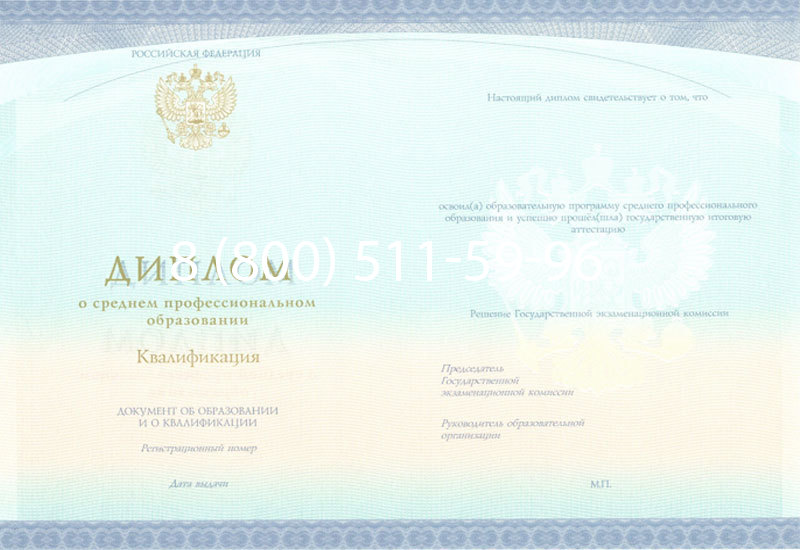 Купить Диплом колледжа (Спецбланк) 2014-2024 года в Коврове Купить Диплом колледжа (Спецбланк) 2014-2024 года в Коврове